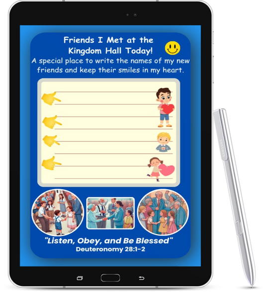 Friends I Met at the Kingdom Hall Today – Designed by Leah (Canada)