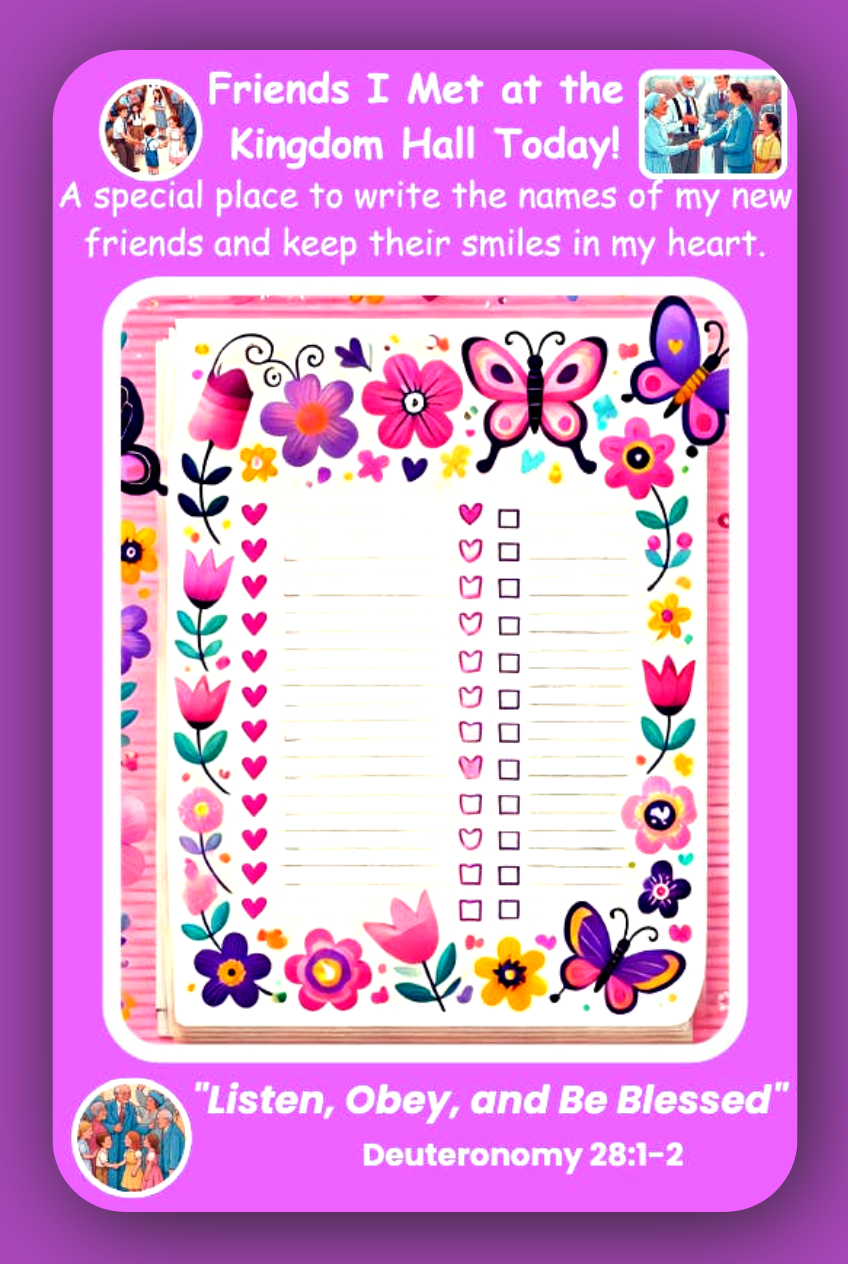 Friends I Met at the Kingdom Hall Today – Designed by Leah (Canada)