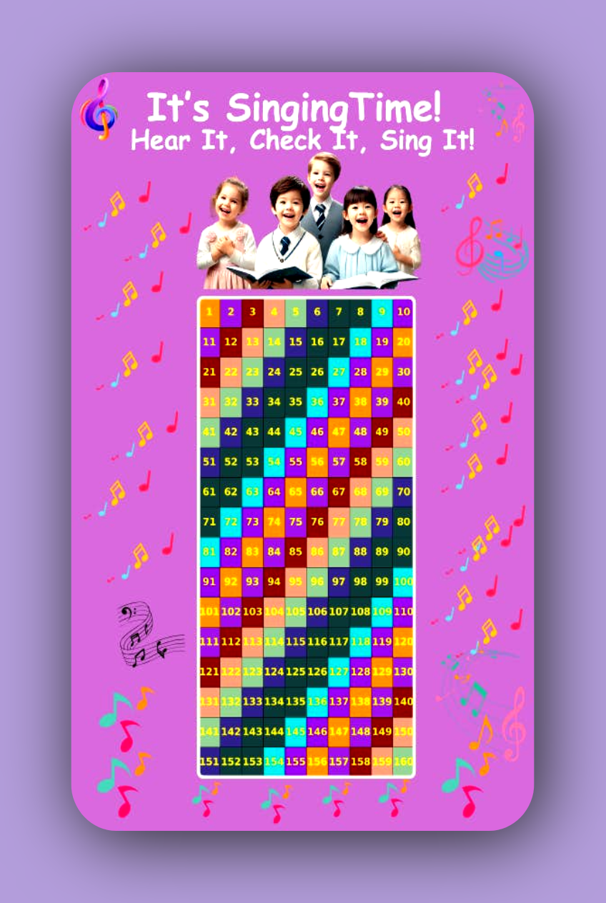 Singing Time Pack – Fun & Engaging Meeting Activity for JW Kids/Girls Color