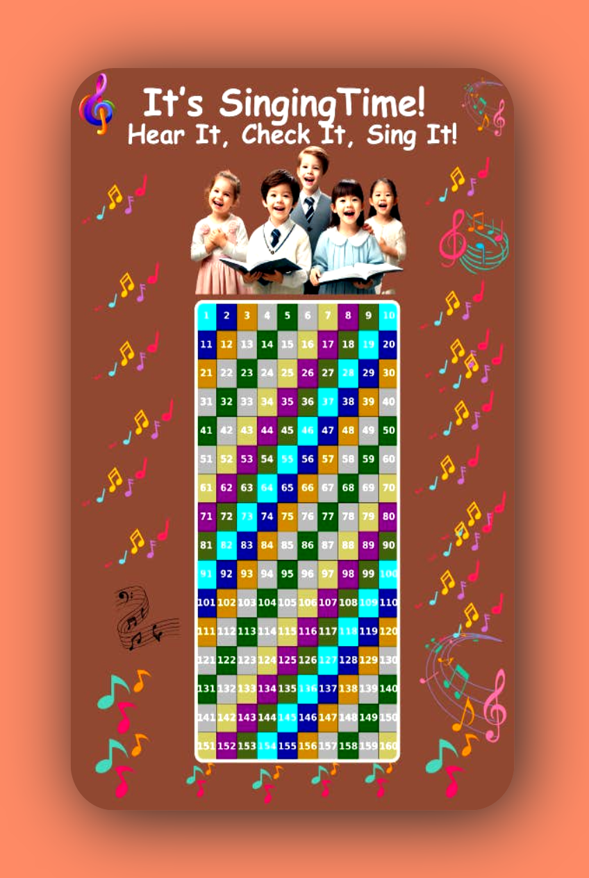 Singing Time Pack – Fun & Engaging Meeting Activity for JW Kids/Girls Color