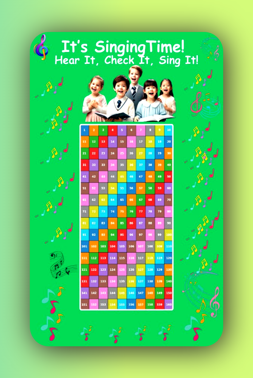 Singing Time Pack – Fun & Engaging Meeting Activity for JW Kids/Girls Color