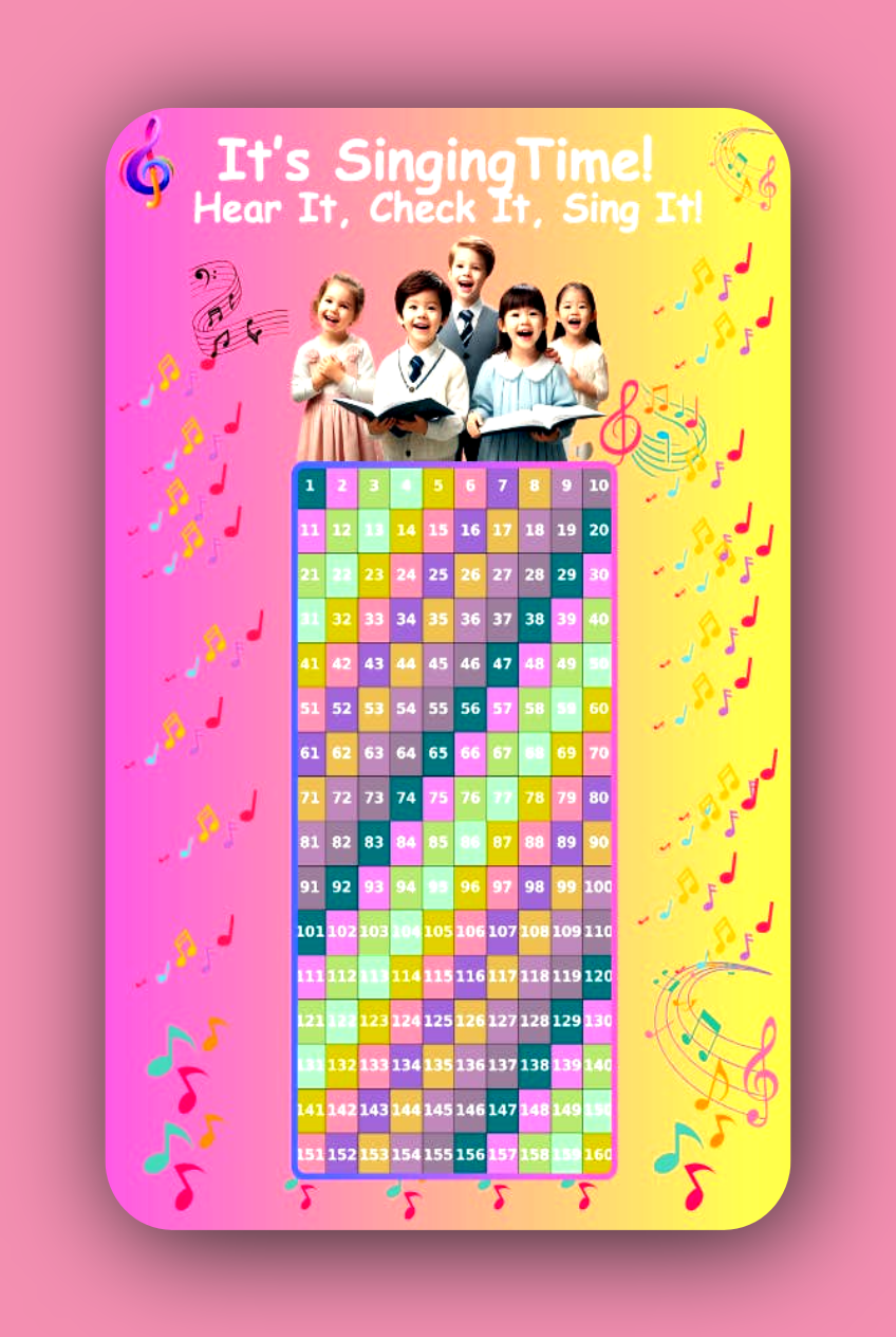 Singing Time Pack – Fun & Engaging Meeting Activity for JW Kids/Girls Color