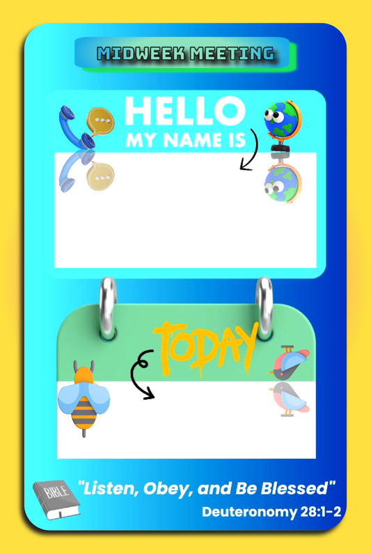 Interactive Name Tag for Kids – Designed by Ann- Newyork