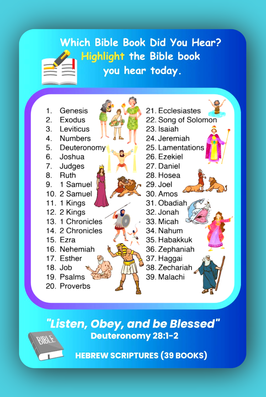Bible  Book Names Templates – Make Bible Learning Fun and Interactive for Kids!