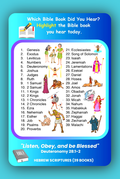 Bible  Book Names Templates – Make Bible Learning Fun and Interactive for Kids!
