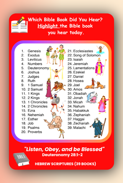 Bible  Book Names Templates – Make Bible Learning Fun and Interactive for Kids!