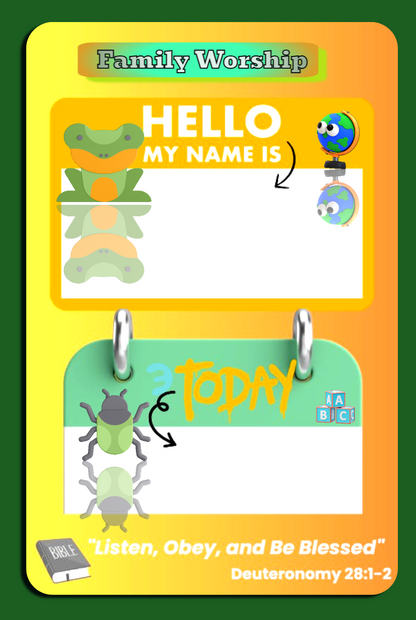 Interactive Name Tag for Kids – Designed by Ann- Newyork