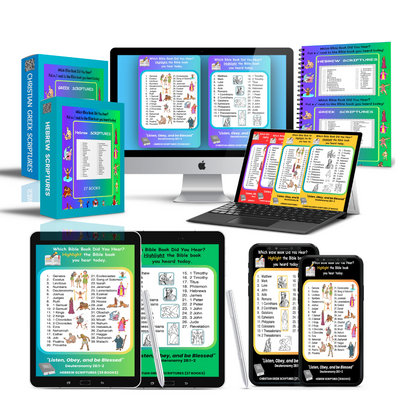 Bible  Book Names Templates – Make Bible Learning Fun and Interactive for Kids!