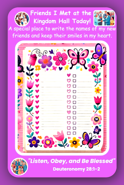 Friends I Met at the Kingdom Hall Today – Designed by Leah (Canada)