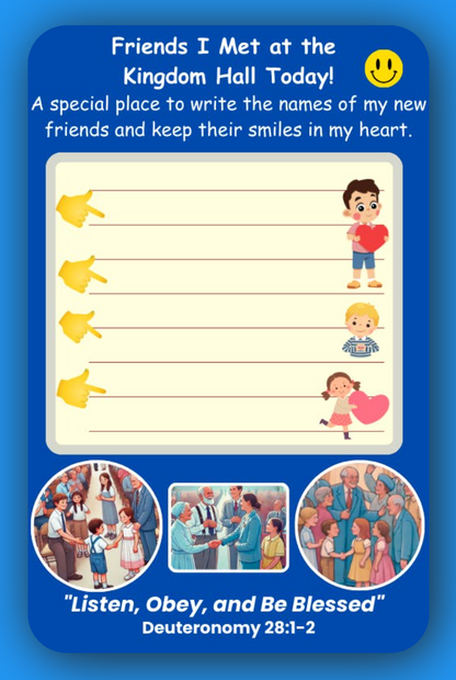 Friends I Met at the Kingdom Hall Today – Designed by Leah (Canada)