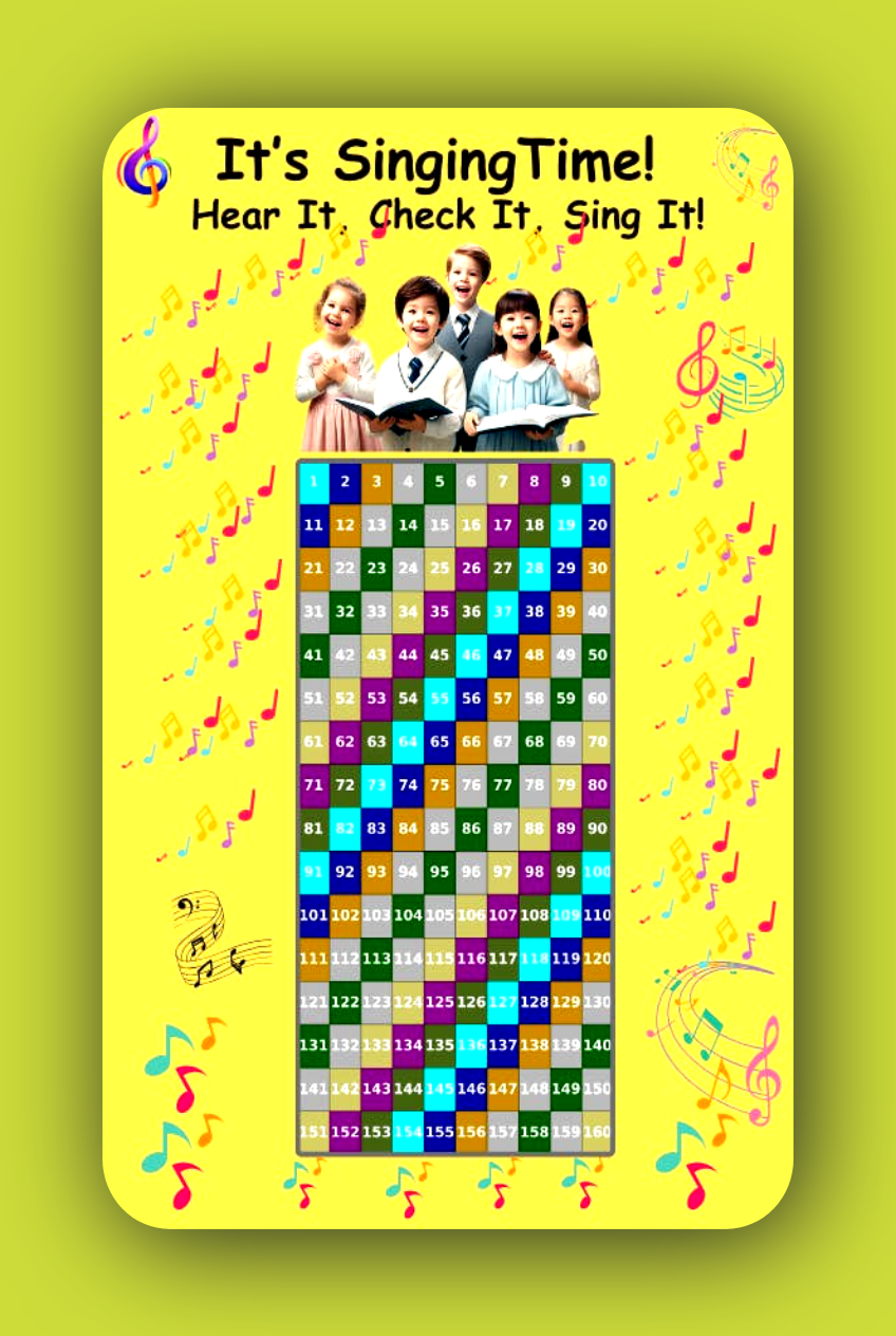 Singing Time Pack – Fun & Engaging Meeting Activity for  JW Kids/Boys Color