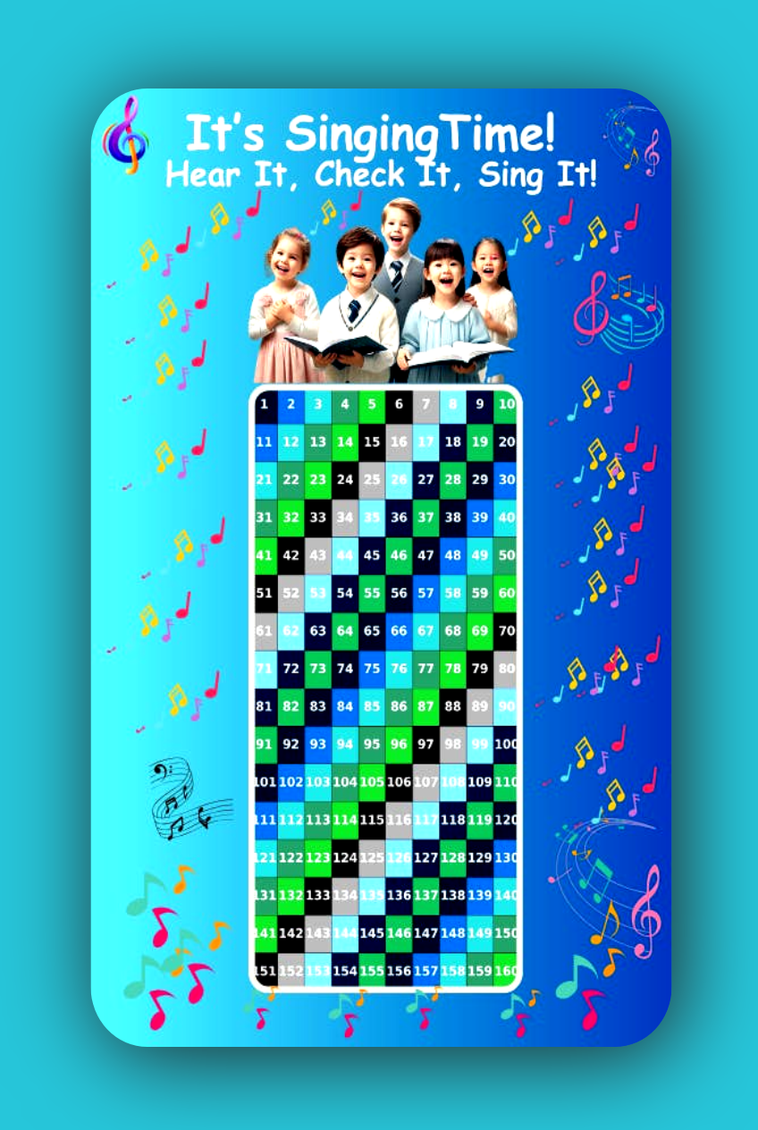 Singing Time Pack – Fun & Engaging Meeting Activity for  JW Kids/Boys Color