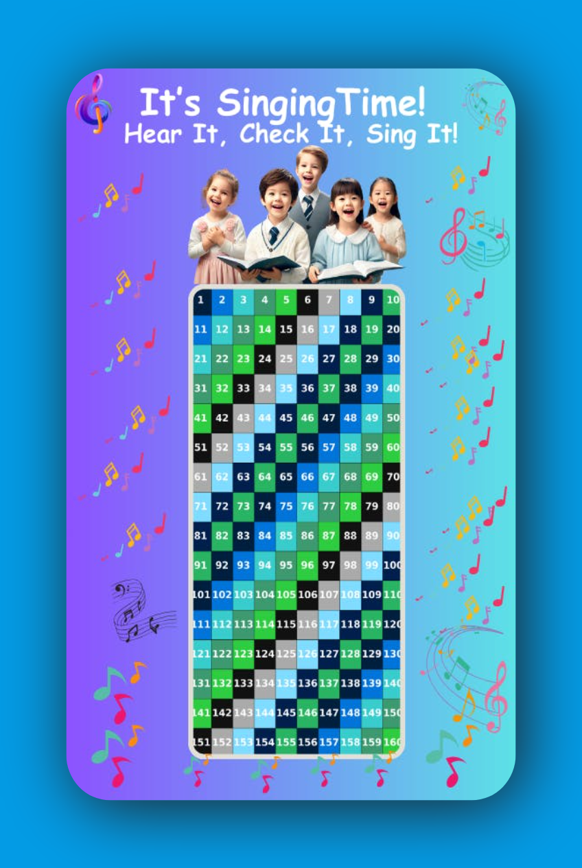 Singing Time Pack – Fun & Engaging Meeting Activity for  JW Kids/Boys Color