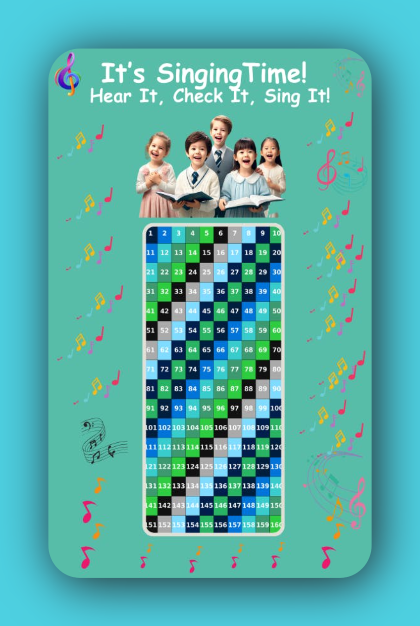 Singing Time Pack – Fun & Engaging Meeting Activity for  JW Kids/Boys Color