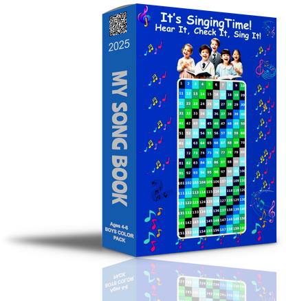 Singing Time Pack – Fun & Engaging Meeting Activity for  JW Kids/Boys Color