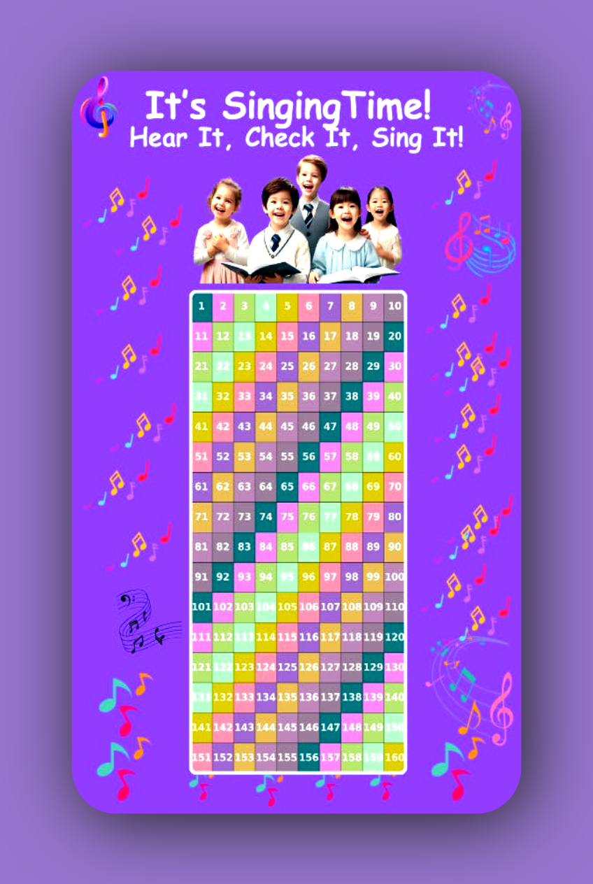 Singing Time Pack – Fun & Engaging Meeting Activity for  JW Kids/Girls Color