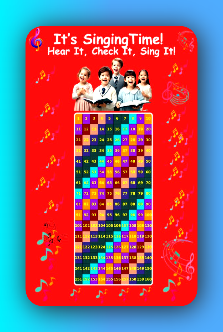 Singing Time Pack – Fun & Engaging Meeting Activity for  JW Kids/Girls Color