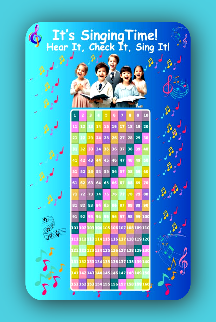 Singing Time Pack – Fun & Engaging Meeting Activity for  JW Kids/Girls Color